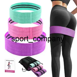 Circle Hip Resistance Booty Bands Loop för Yoga Pilates Ben Övning Flätat Elastiskt Band Hem Fitness