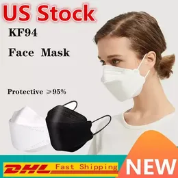 New KF94 KN95 for Adult Designer Colorful Face Mask Dustproof Protection willow-shaped Filter Respirator FFP2 CE Certification 2022