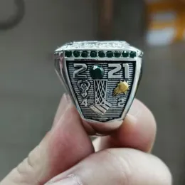 Fans'Collection 2021 s The Bucks Wolrd Champions Team Basketball Championship Ring Sport souvenir Fan Promotion Gift wholesale