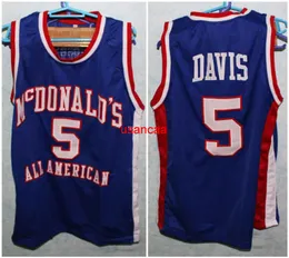 #5 retro Baron Davis McDonald's All American Basketball Jersey Mens Stitched Custom Any Number Name Jerseys
