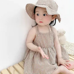 Cotton Linen Baby Clothes Jumpsuit Romper for Birthday Party With Hat Onesie Outfit 210529