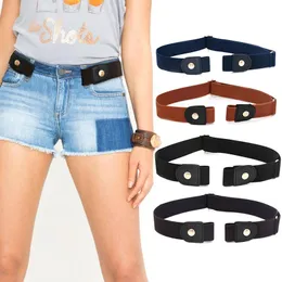 Belts Invisible Belt Without Buckle Seamless Lazy Wild Elastic Buckle-Free Slim Sports Trend Decoration Ins Wind Dropship