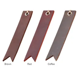 Bookmark 3pcs For Reading Stationery Writers PU Leather Office Page Marker School Vintage Gift Students Handmade Accessories