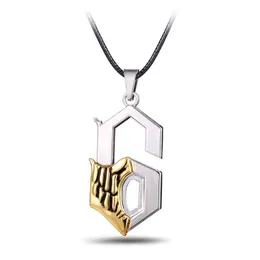 Hot Anime Bleach Metal Necklace Grimmjow Jeagerjaques Pendant Cosplay Accessories Jewelry can Drop-shipping G220310