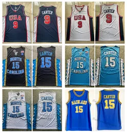 Vintage Mainland High School Vince Carter 15 Basketball-Trikots 2000 USA Herren Ncaa North Carolina Tar Heels Ed Shirts