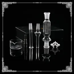 14mm 18mm Titanium Tips Nail Glass Kits Keck Clip Mini NC Wax Oil Dab Rigs Nector Collector NC Straw Bong Accessories Rigs Water Pipes