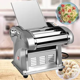 New 135W Stainless Steel Noodles Machine Dough Pressing Cutting Machine 220V Electric Household Noodles Makerdumpling skin machine