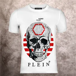 PLEIN BEAR T SHIRT Mens Designer Magliette strass Skull Uomo T-shirt Classica alta qualità Hip Hop Streetwear Tshirt Casual Top Tees PB 16010