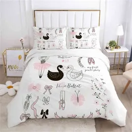 Girls Princess Cartoon Bedding Set for Baby Kids Children Crib Duvet Cover Set Pillowcase Blanket Quilt Cover lovely Pink 210706