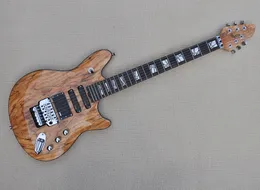 Factory grossist naturlig elektrisk gitarr med avtive ssh pickups, floyd rose, rosewood fretboard