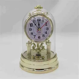 Stół biurkowy zegary europejski styl wyciszenia zegar retro alarm stopwatch do salonu biurowe biurowe dekoracja ogląda prezenty