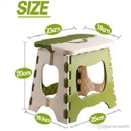 Addensare sedia pieghevole in plastica per bambini campeggio esterno treno sedia pieghevole portatile creativo verde beige casa pieghevole sgabello in plastica XVT0924