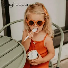 Longkeeper Fashion Round Kids Sunglasses Baby Congullull Sun Glasses Children Girls Retro Shades UV400 Oculos Infantil