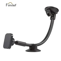 Fimilef Magnetic Cell Holder Long Arm Windshield Car Phone Mount holder X XR 8 Plus 7 7Plus 6 6Plus