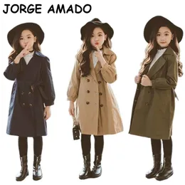 Family Matching Outfits Mother Daughter Coat Korean Style Dust Fashion Parent-child Clothes E18079 210610