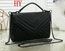 Bolsos cruzados para mujer, bolso de mano con cadena negra de metal de caviar en diagonal superior, bolso de cuero genuino, bolso de hombro con tapa diagonal LSY8899