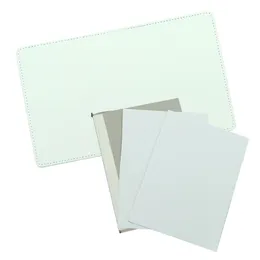 2021 Bloco de notas A5 Revistas de sublimação com fita dupla face Thermal Transfer Cadernos DIY Branco Blanks Faux Leather Journal