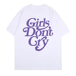 Dziewczyny Nie płacz Śmieszne Śliczne Purpurowe Koszulki Koszulki Graficzne Japońska Streetwear Alternatywny Grunge Oversized T Shirt Kobiety Odzież 210720