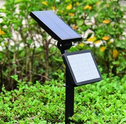 2pcs 새로운 풍경 빛 48leds 슈퍼 밝은 태양 광 스포트라이트 정원 안뜰 야외 조정 가능한 LED 태양 잔디 빛