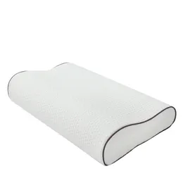 White Memory Foam Bed Orthopedic kudde för nacksmärta som sover med broderad kuddkasse sängkläder supply 60 * 30cm