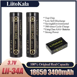 Liitokala Lii-34A 3.7V аккумулятор 18650 3500 мАч 10A Разгрузочная аккумуляторная батареи