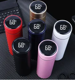 Smart Mug Temperature Display Vacuum Stainless Steel Water Bottle Kettle Thermo Cup With LCD Touch Screen teacup Men's women's mugs 304business sports drinking cups