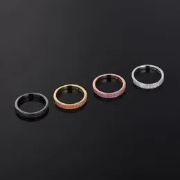 Cluster Rings Fashion Thin Small Women Finger Ring 2021 Сладкий кристалл цвет циркона очарование для вечеринок подарки ZK40