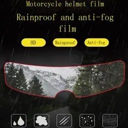 Motorcykelhjälmar Universal Anti Rain Fog Film för hjälm Proof Shield Hållbar Nano Coating Lens klistermärke Tillbehör