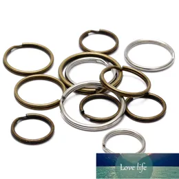 16/20 / 50mm 50 pçs / lote DIY Metal Titular chave Split Rings Unisex Keyring Keychain KeyFob Acessórios Keychain fazendo acessórios