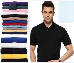 Summer Men Luxury Top quality small horse Crocodile Embroidery Polo Shirts Short Sleeve Slim Fit Casual Business Men Shirts