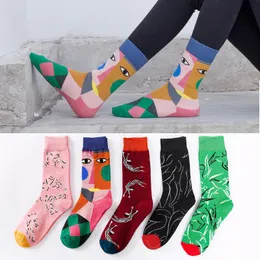 Socks & Hosiery 2021 Autumn And Winter Eyeball Trendy Personality Couple Fancy Pattern Stockings Harajuku