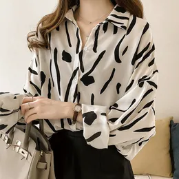 Шифоновая блузка для женской одежды Корейские вещи Футболки Леди Красивые блузки Топы с длинным рукавом