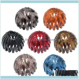 Bun Maker Aessories & Tools Products2Pcs Vintage Geometric Retractable Hair Loops Leopard Print Hairstyle Headband1 Drop Delivery 2021 Tkn7D