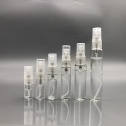 卸売豪華な詰め替え可能な丸いクリアスモール3ml 5ml 10 ml 15mlガラスアトマイザーボトル香水スプレーボトル2ml