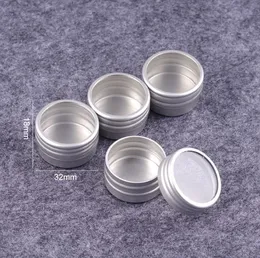 10g Pusty Aluminium Kosmetyczne Pojemnik Cyna Luksusowy Okrągły Aluminiowy Jar Can Dekoracja Paznokci Crafts Crafts Pot Butelka SN2452