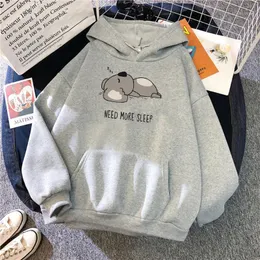 Męskie bluzy bluzy Verkauf Dicke Komfortowate Topy Mehr Schlaf Kreskówki Druck Warme Casual Hoody Weiche Kapuze