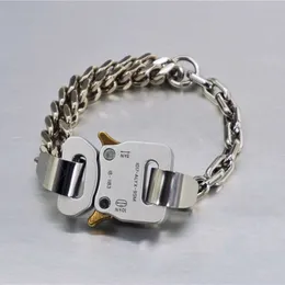 Högkvalitativa armband Män Kvinnor Blandad Link Kubansk Kedja Metall Armband Fint Stål ColorFast Alyx Sterling Silver Q0605