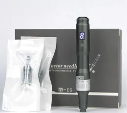 Neuer Professional Doctor Pen Ultima E6 Mikronadel wiederaufladbarer Dermaroller Microneedling Dermapen mit 2 Stück Nadelkartuschen CE