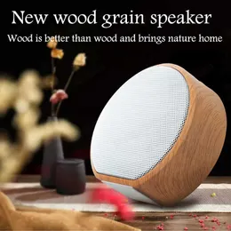 Bluetooth Speaker Wooden Handsfree MP3 Super Mini Trådlös högtalarstöd SD-kort AUX Subwoofer Radio för smartphone Bil Audio DHL Ship Car