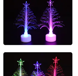 LED lampeggiante bagliore colorato fibra ottica albero di Natale regalo di Natale produttore all'ingrosso Rave Toy