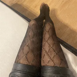 Kvinnor Svart Sexiga Strumpor Pantyhose Fullständigt brev Mesh Leggings Strumpor Charm Ladies Slim Stocking för nattklubbpartiet