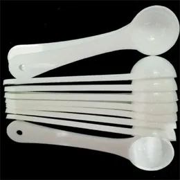 1G Professionale di Plastica 1 Grammo Cucchiai Cucchiai Per Cibo Latte Detersivo Medicina Cucchiai Dosatori Bianchi 382 R2