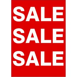 SALE SIGN CARDS POSTA Affisch A4 Kampanj Annonsering Affisch Pris TAG Papper Supermarknad Butik Takhylla Desk Counter Table Banner