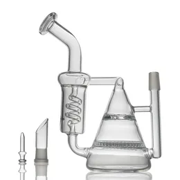 Visticador de vaso de precipitados transparente Glass Bong Hookah Accesorios de tabaco Pipes con filtros