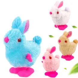 Easter Bunny Toys Colorful Novelty Chicken Rabbit Clockwork Toys for Kids Spring Easters Party Stuffered Gifts
