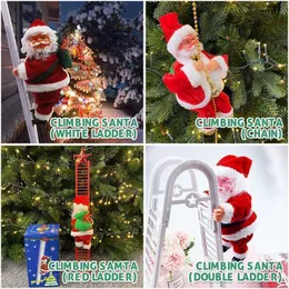 Små djurförsörjningar som säljer elektrisk klättring jultomten automatisk klättring upp och ner xmas presentvägg fönster hängande droppe