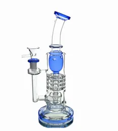 FTK thick glass bongs torus hookahs and Klein Recycle smoking water pipes Fab egg Holes 14.4mm joint High quality hitman bubbler