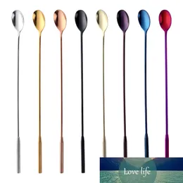 1PC Colorful Stainless Steel Mixing Cocktail Spoon Long Tea-drop Spoon Kitchen Stir Spoon Bartender Tools Home Kitchen Tableware