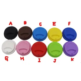 Silicone Cup Lids 9cm Anti Dust Spill Proof Food Grade Coffee Mug Milk Tea Cups Cover Seal Lid ZZD9908