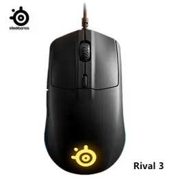 SteelSeries Rival 3 Oyun Fare 8,500 TÜFE Truemove Çekirdek Optik Sensörü - 6 Programlanabilir Düğmeler Parlak Prizma RGB Aydınlatma